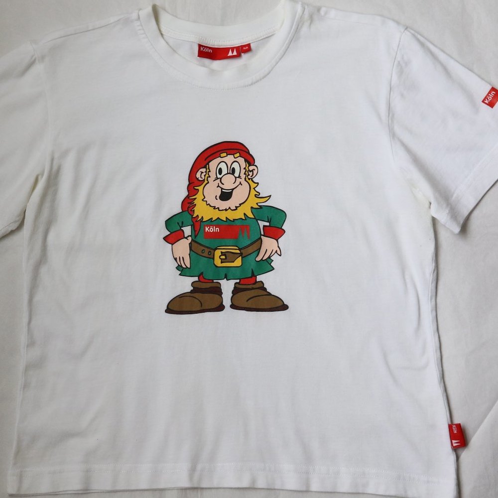 German Dwarf T Shirt White Cotton Gnome